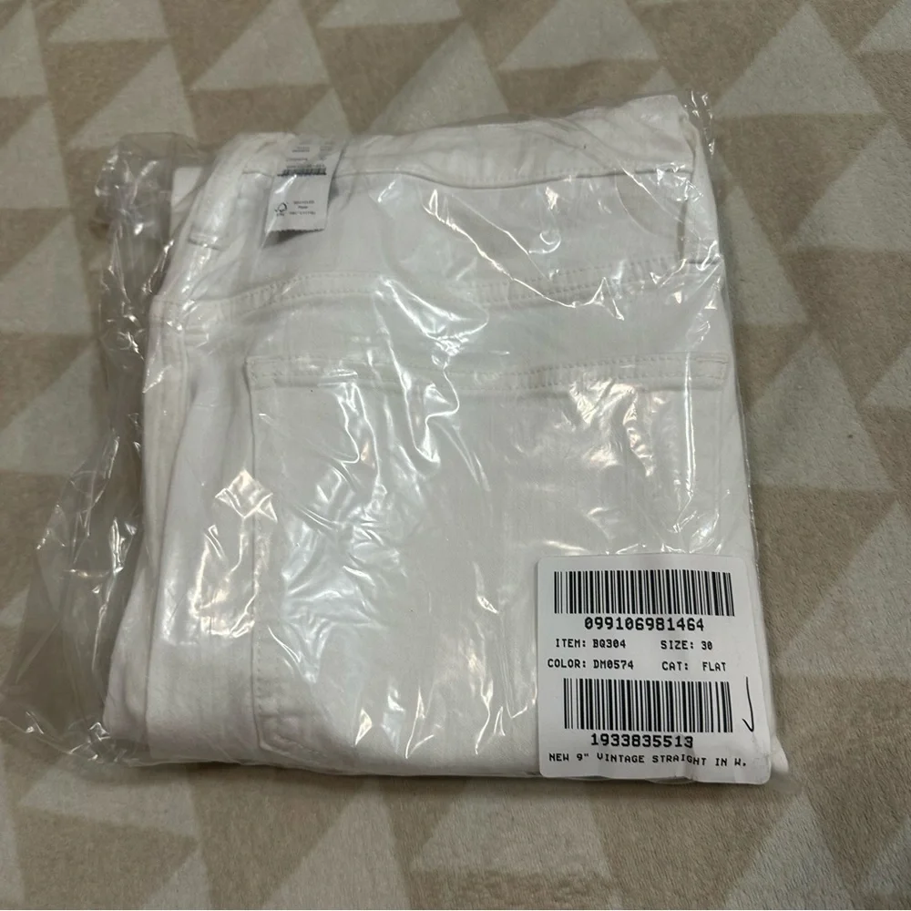 J crew 9” vintage slim straight jeans white